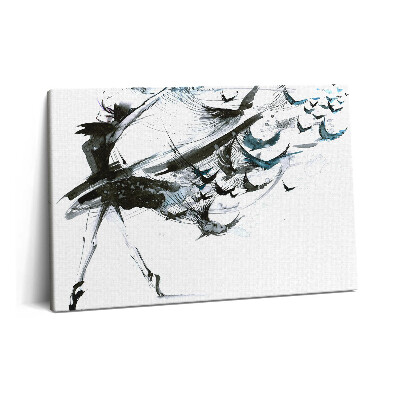 Canvas kép 60x40 Illusztráció egy balett-táncosnőről
