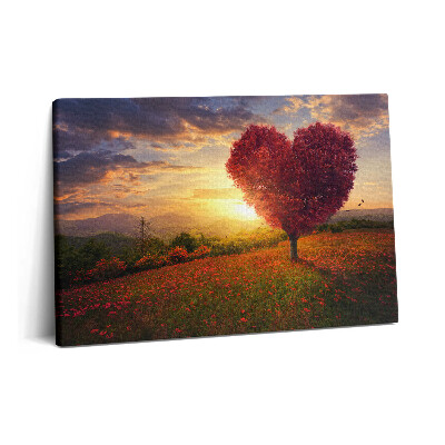 Canvas kép 60x40 Szív alakú szerelemfa