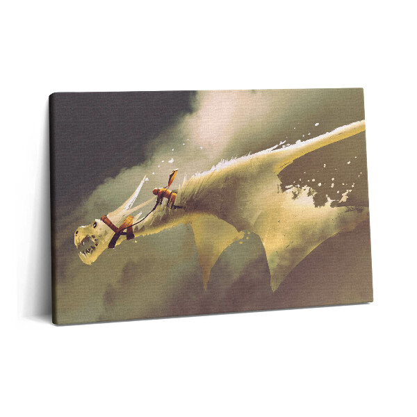 Canvas kép 60x40 Illusztráció egy sárkánylovasról