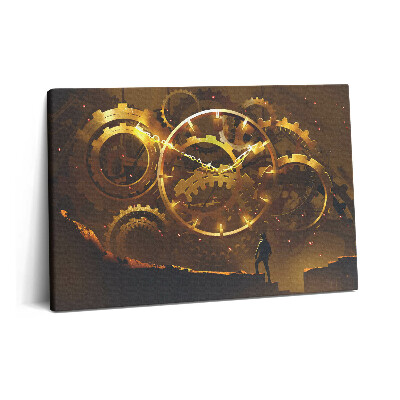 Canvas kép 60x40 Egy arany óraszerkezet illusztrációja