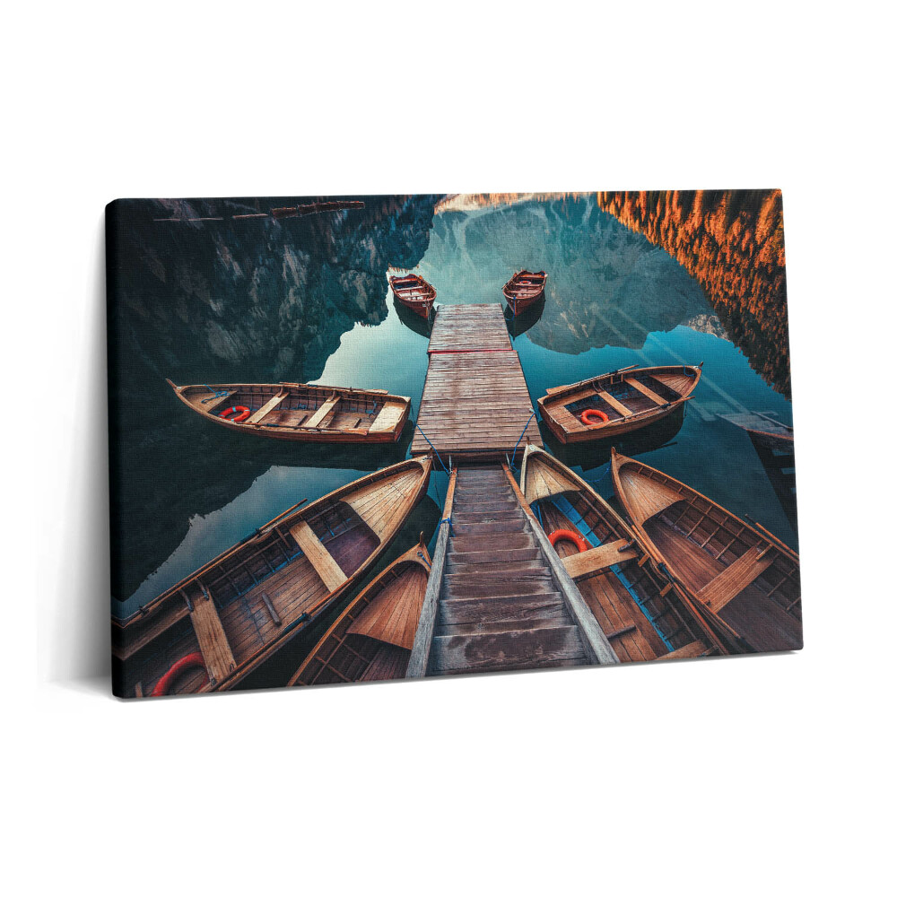 Canvas kép 60x40 Pier és Pragser Wildsee