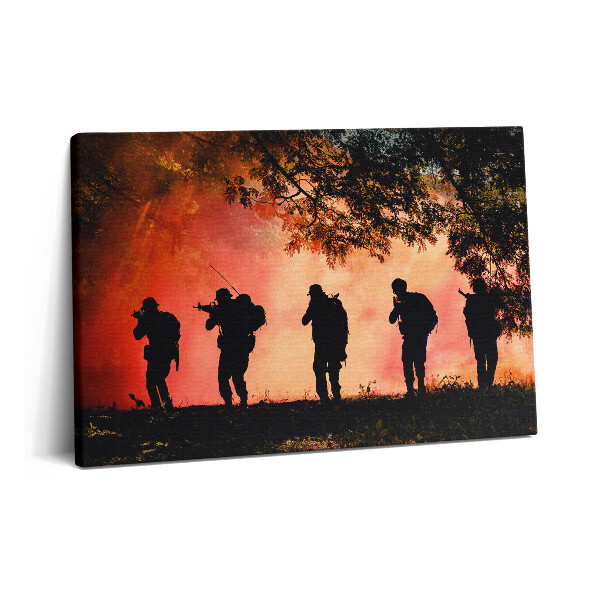 Canvas kép 60x40 Katonák a csatatéren