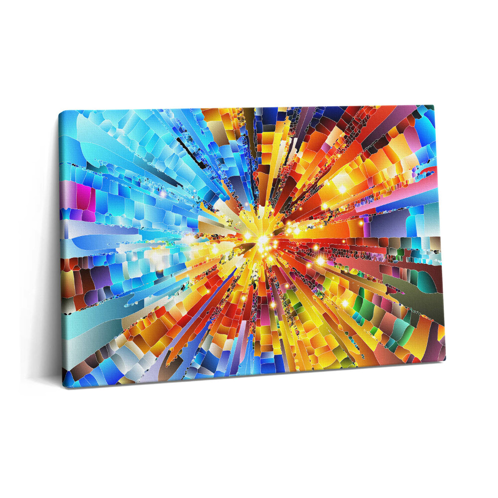 Canvas kép 60x40 3D kompozíció telített színekkel