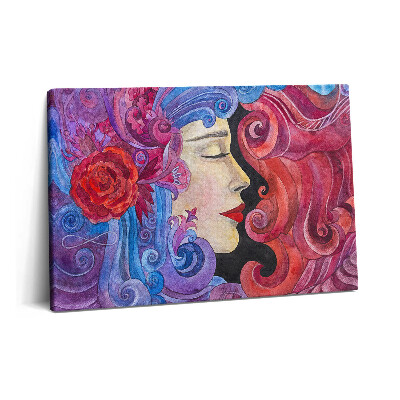 Canvas kép 60x40 Művészet - festett nő