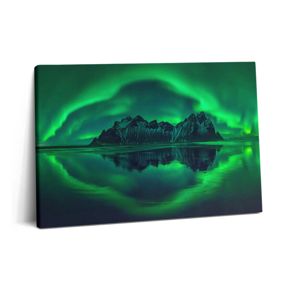 Canvas kép 60x40 Sarki fény - tükörkép