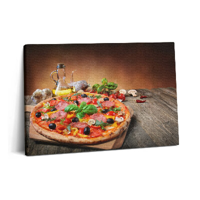 Canvas kép 60x40 Olasz pizza olívaolajjal