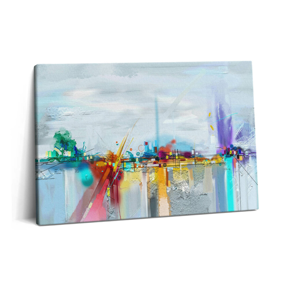 Canvas kép 60x40 Absztrakt olajos tájkép