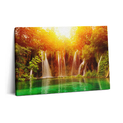 Canvas kép 60x40 Festői kilátás egy vízesésre