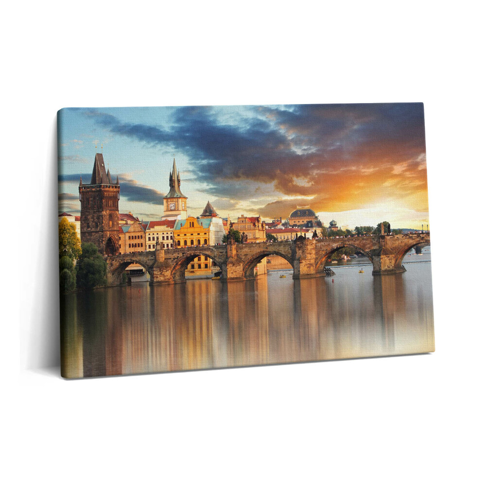 Canvas kép 60x40 Panoráma a városról és a hídról