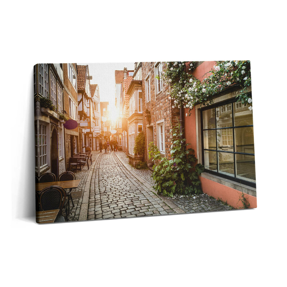 Canvas kép 60x40 Olasz utca épületek között