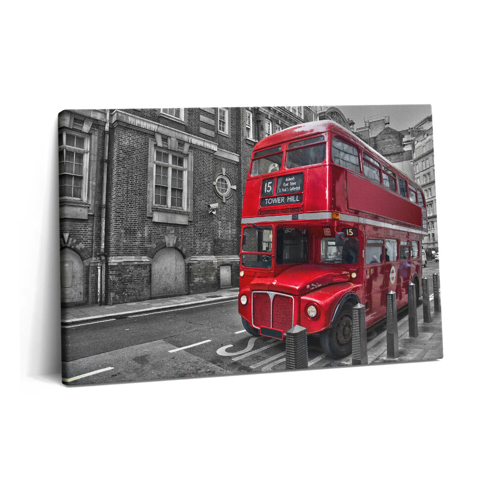 Canvas kép 60x40 Piros emeletes busz