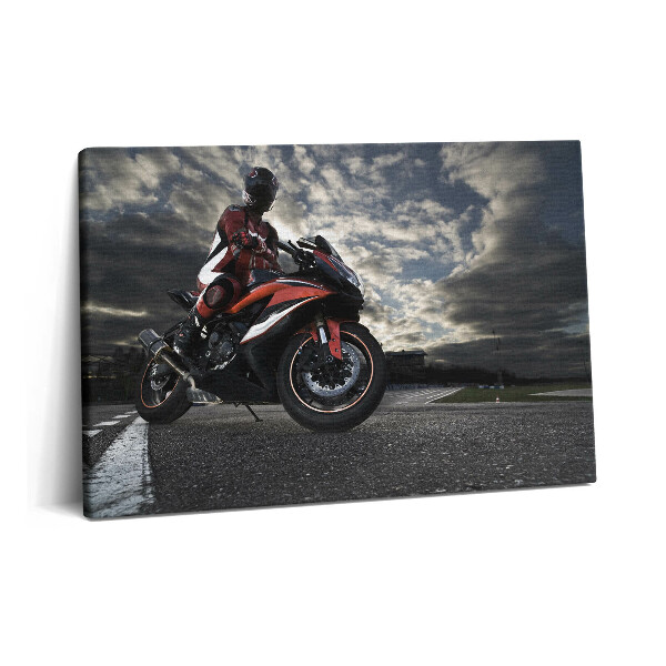 Canvas kép 60x40 Motoros férfi