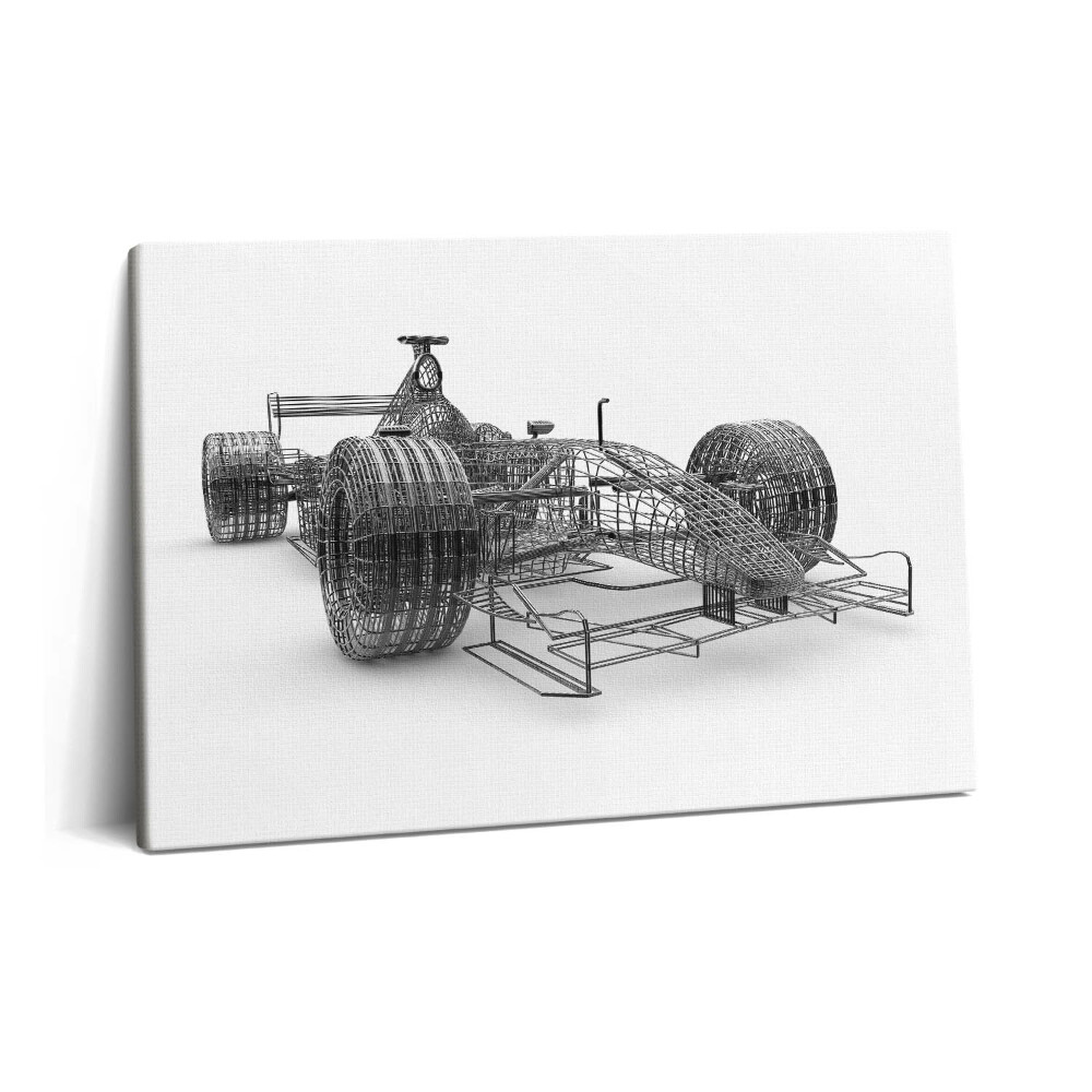 Canvas kép 60x40 Az F1-es autó műszaki kialakítása