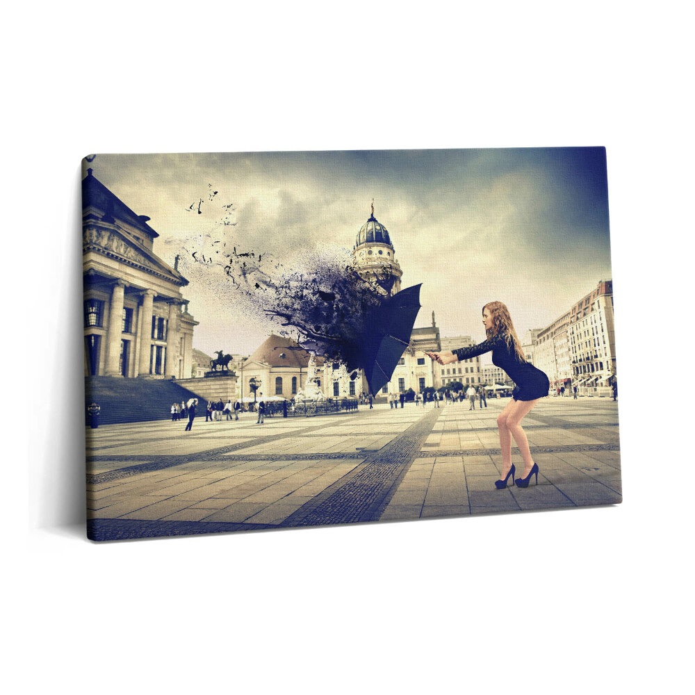 Canvas kép 60x40 Nő esernyővel