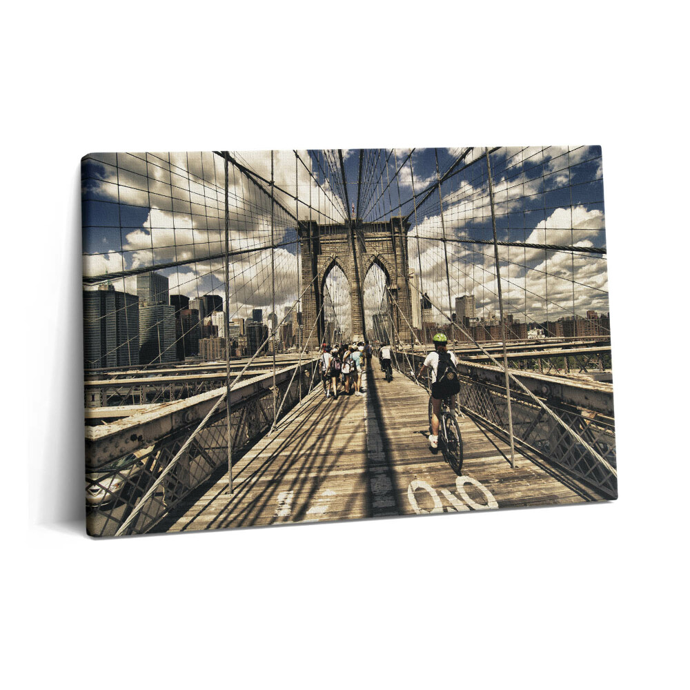 Canvas kép 60x40 A New York-i Brooklyn híd látképe