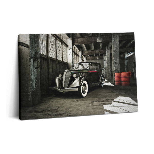 Canvas kép 60x40 Klasszikus autó egy régi gyárban