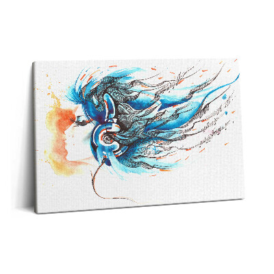 Canvas kép 60x40 Zenei hangok illusztráció