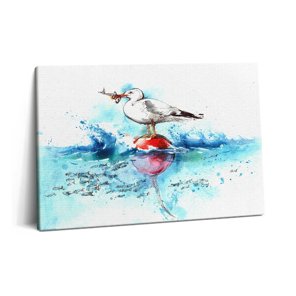 Canvas kép 60x40 Festett sirály