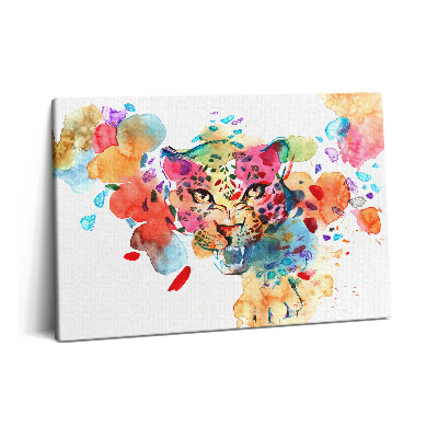 Canvas kép 60x40 Vadmacska Színes absztrakció