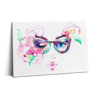 Canvas kép 60x40 Egy szemüveges nő arca