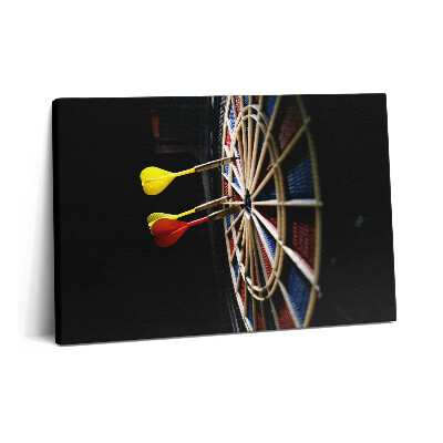Canvas kép 60x40 Dart nyilak és darts céltábla