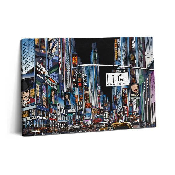 Canvas kép 60x40 New York éjjel