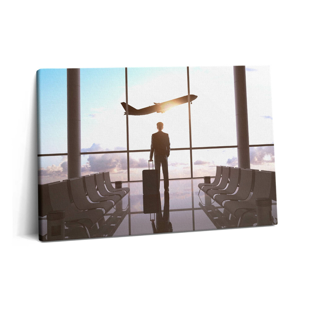 Canvas kép 60x40 Férfi a repülőtéren