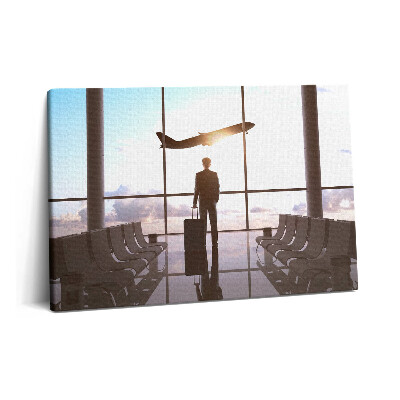 Canvas kép 60x40 Férfi a repülőtéren