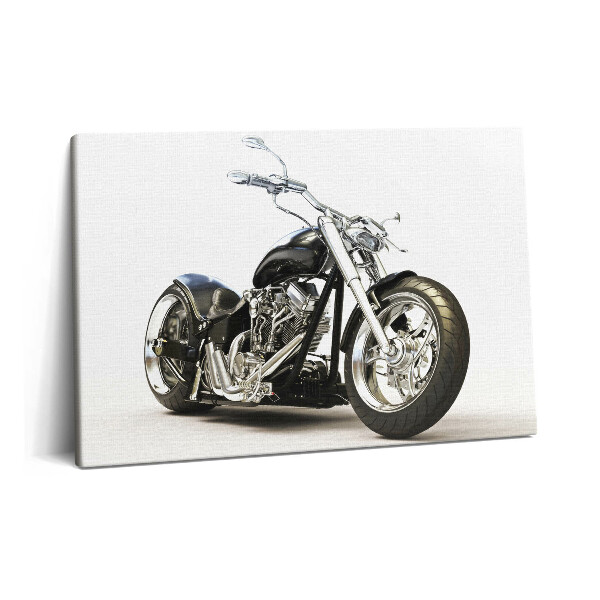 Canvas kép 60x40 Fekete motorkerékpár