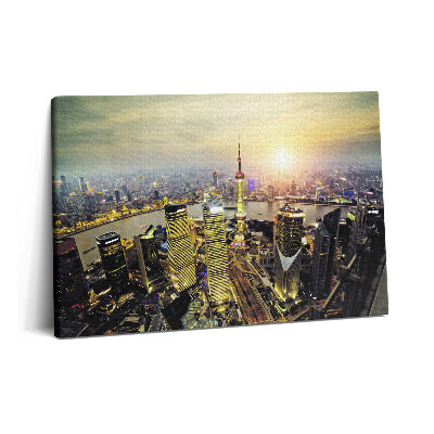 Canvas kép 60x40 Sanghaj éjszaka