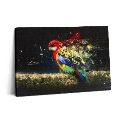 Canvas kép 60x40 Papagáj absztrakció