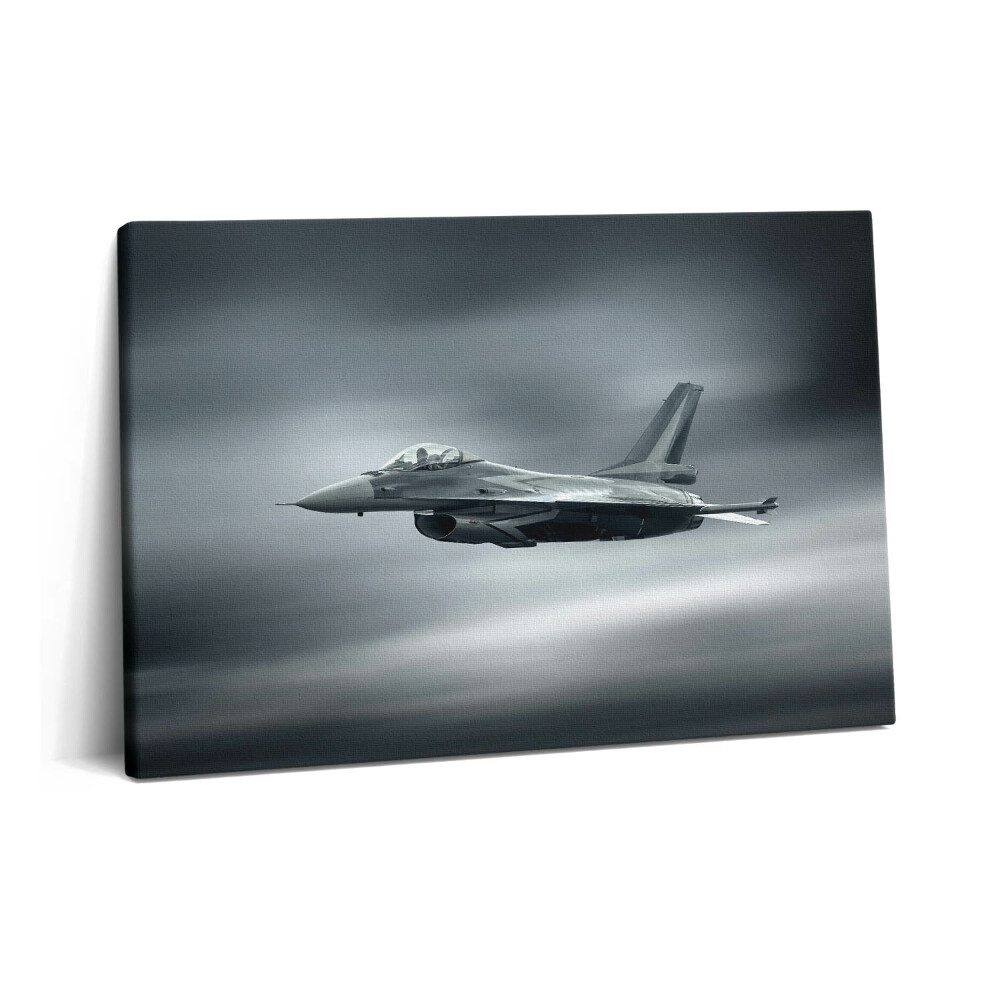 Canvas kép 60x40 Katonai repülőgép repülés közben