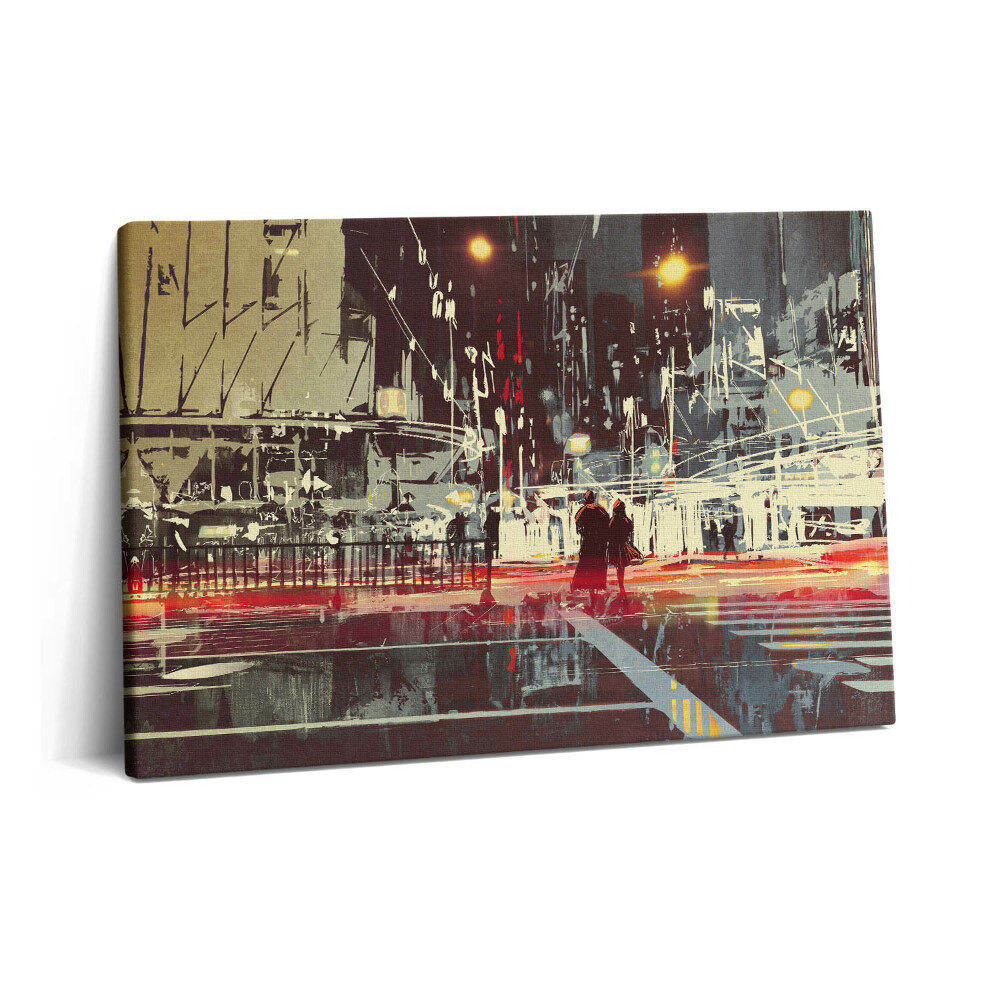 Canvas kép 60x40 A város éjszakai jelenete