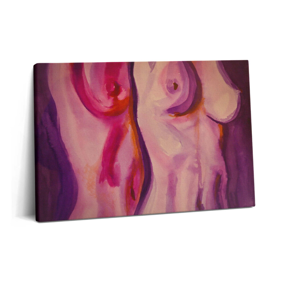 Canvas kép 60x40 Női testet és melleket ábrázoló festmény