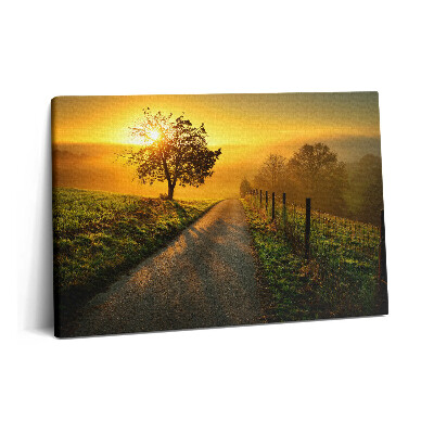 Canvas kép 60x40 Köd napfelkeltekor