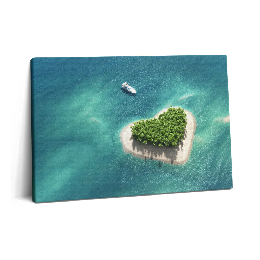 Canvas kép 60x40 Szív-sziget