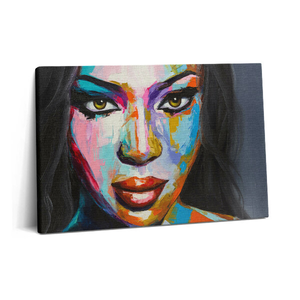 Canvas kép 60x40 Színes nő arca