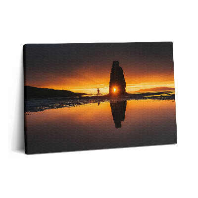 Canvas kép 60x40 Futók és naplemente