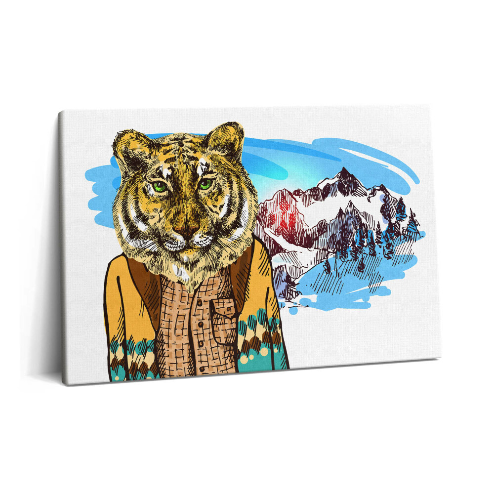 Canvas kép 60x40 Tigris pulóverben