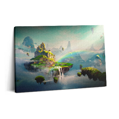 Canvas kép 60x40 Fantáziavilág és repülő szigetek