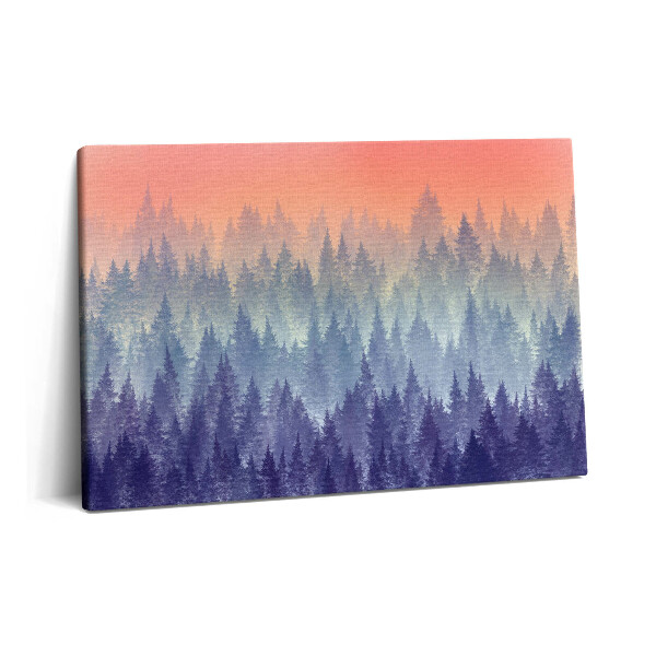 Canvas kép 60x40 Erdő a ködben