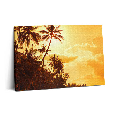 Canvas kép 60x40 Napfényes pálmafák a tengerparton