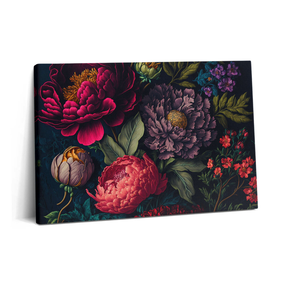 Canvas kép 60x40 Szüreti csokor botanikai virágokból