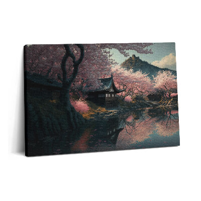 Canvas kép 60x40 Gyönyörű ázsiai cseresznyevirág