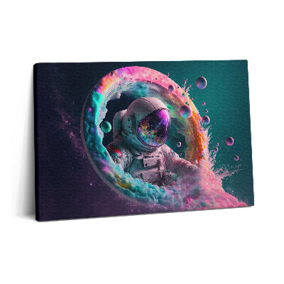 Canvas kép 60x40 Színes űrhajósok egy felhőben