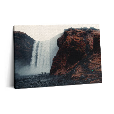 Canvas kép 60x40 Izlandi tájkép vízesés
