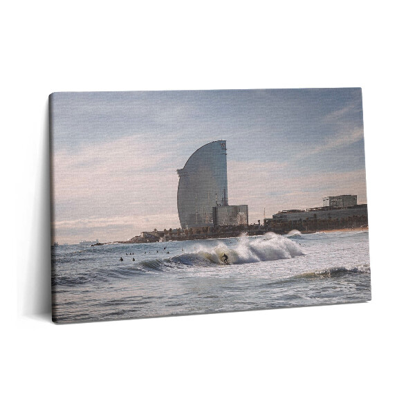 Canvas kép 60x40 Szörfös Barcelonából