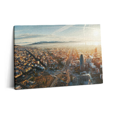 Canvas kép 60x40 Barcelona panorámája
