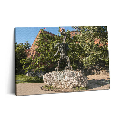 Canvas kép 60x40 Wawel Sárkány emlékmű Krakkó