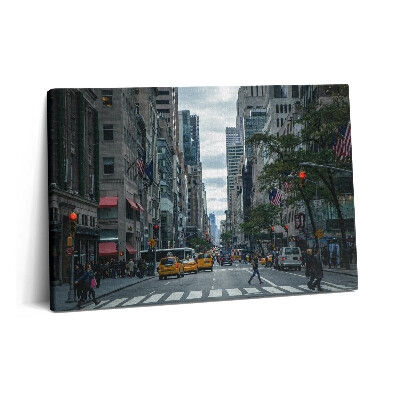 Canvas kép 60x40 New York-i utcai taxi